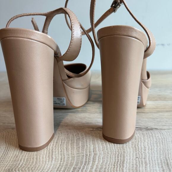 Schutz Josie Mila Platform Heels Nude Beige 9 - Picture 4 of 16